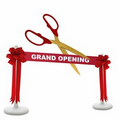 Grand Opening Kit-25" Ceremonial Scissors, Ribbon, Bows, Stanchions